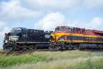 KCS and NS Units wait to depart from Robstown Yard